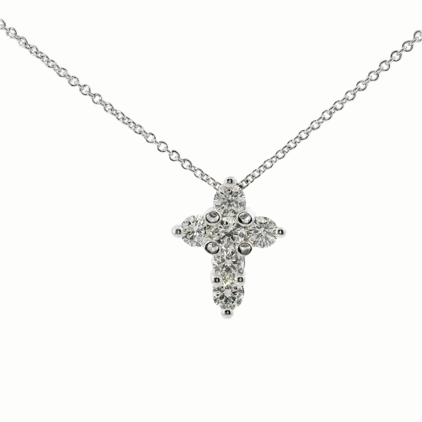 0.92 CT 14k Diamond Cross Pendant
