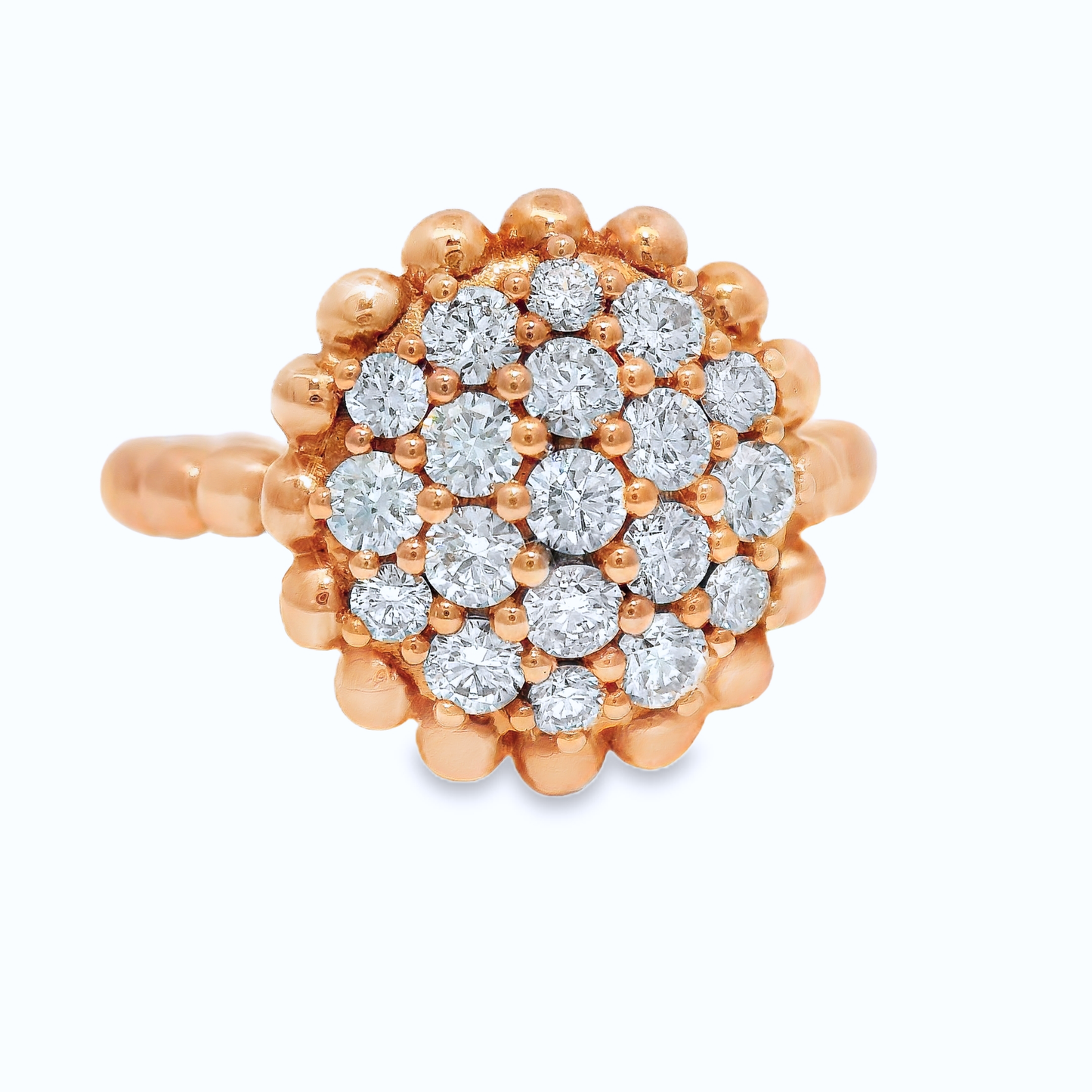 0.87CT Diamond 18K Rose Gold