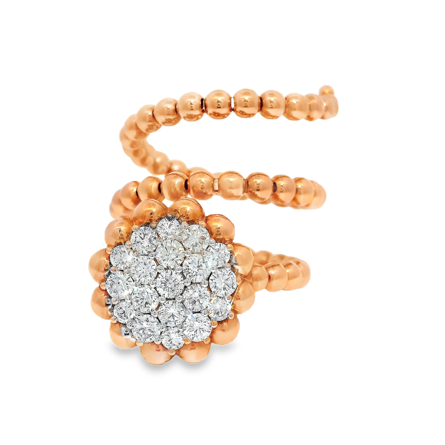 1.19CT Diamond Ring 18K Rose Gold