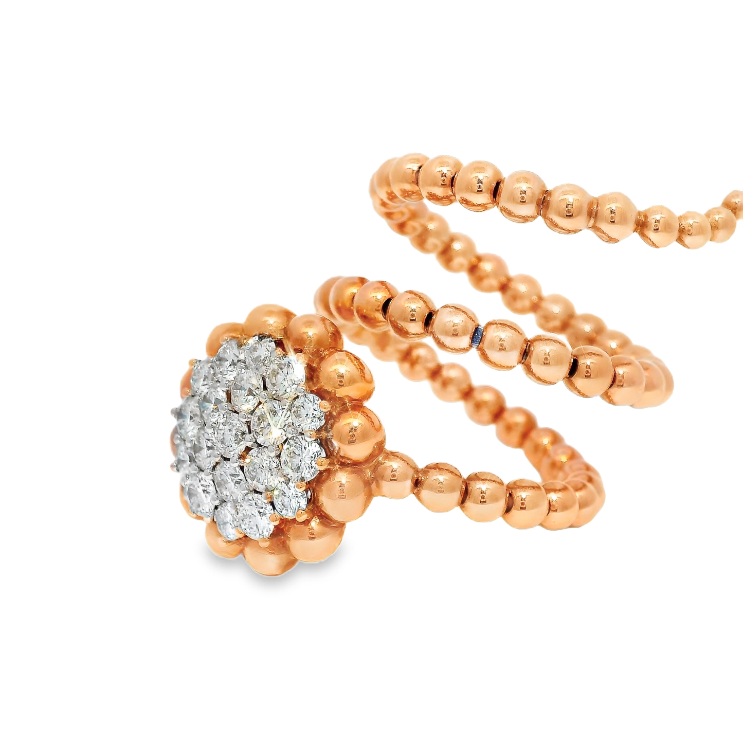1.19CT Diamond Ring 18K Rose Gold