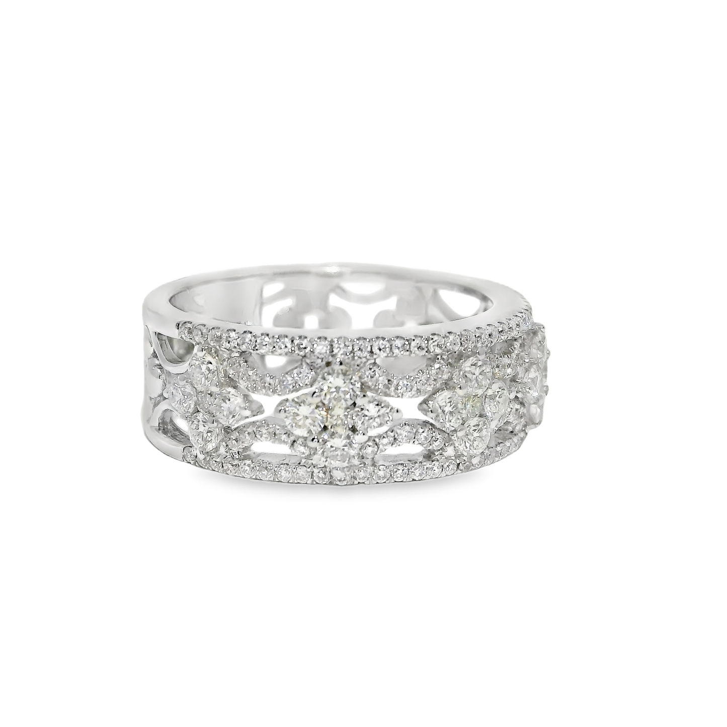 1.03CT Diamond Ring 18K White Gold