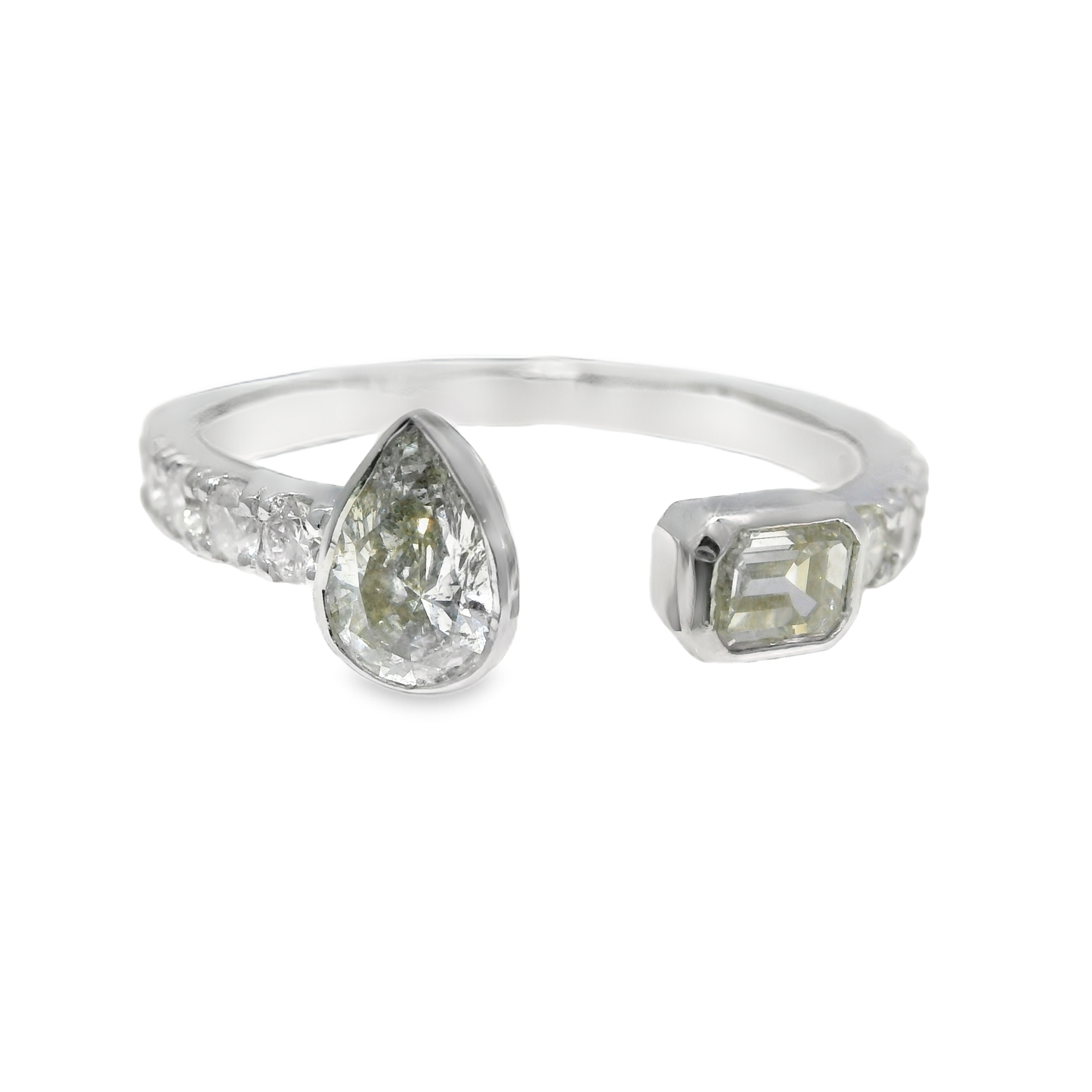 1.02CT Diamond Ring 18k White Gold