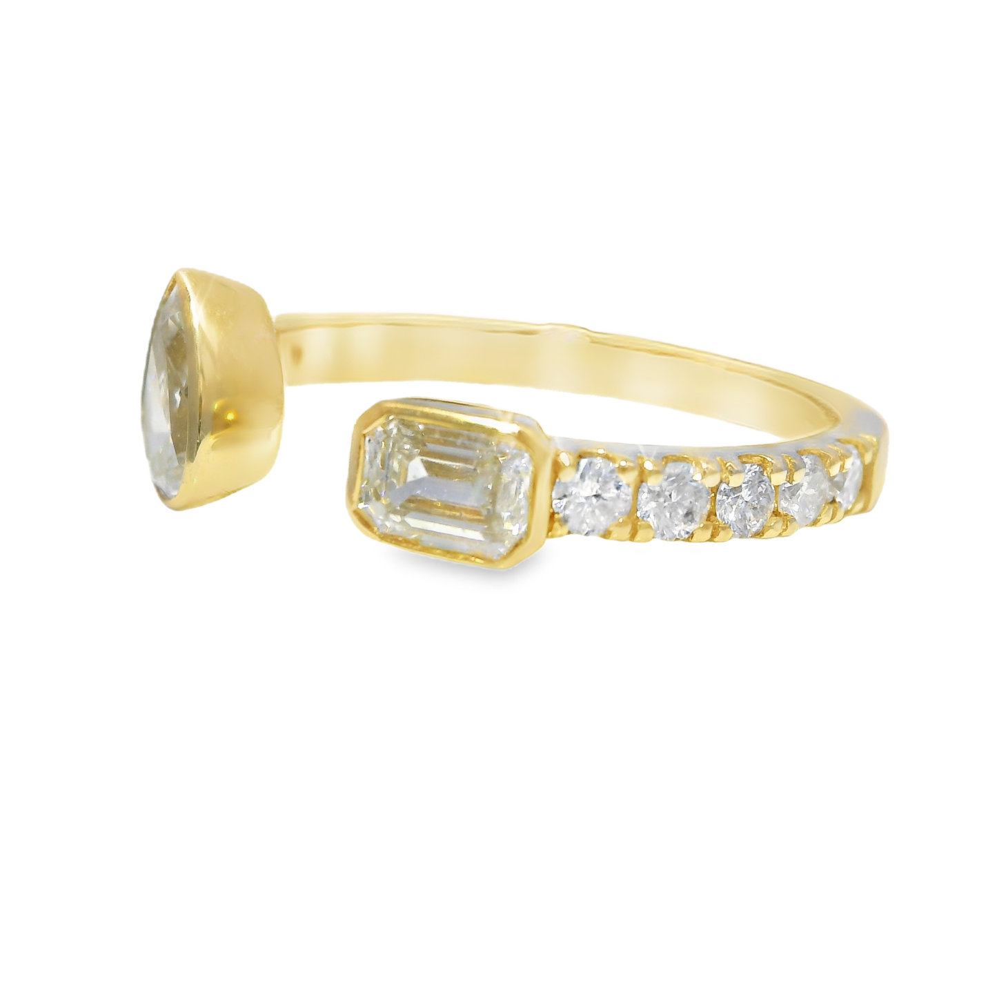 1.02CT Diamond Ring 18k Yellow Gold