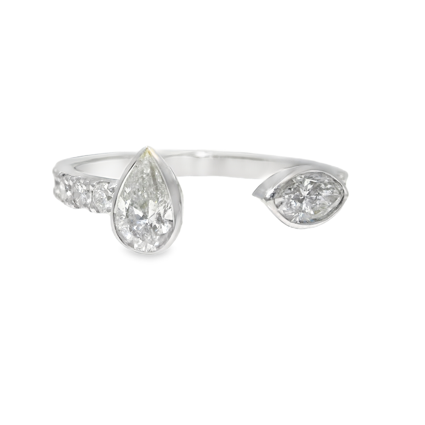 2.39CT Diamond Ring 18k White Gold