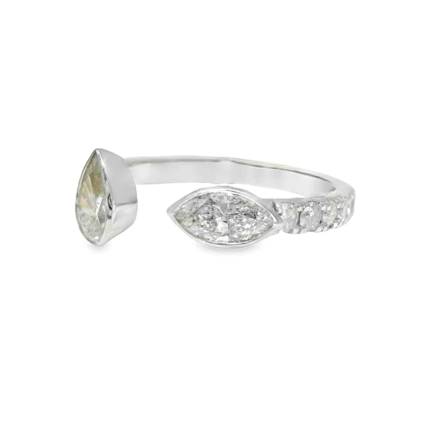 2.39CT Diamond Ring 18k White Gold