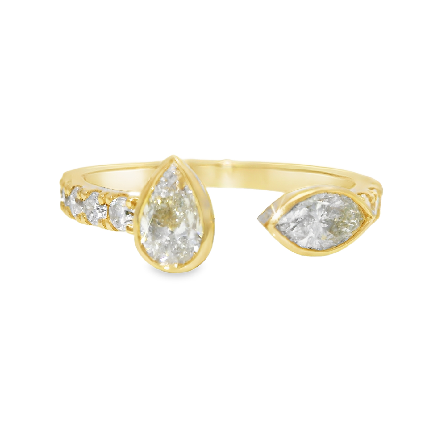 2.39CT Diamond Ring 18k Yellow Gold