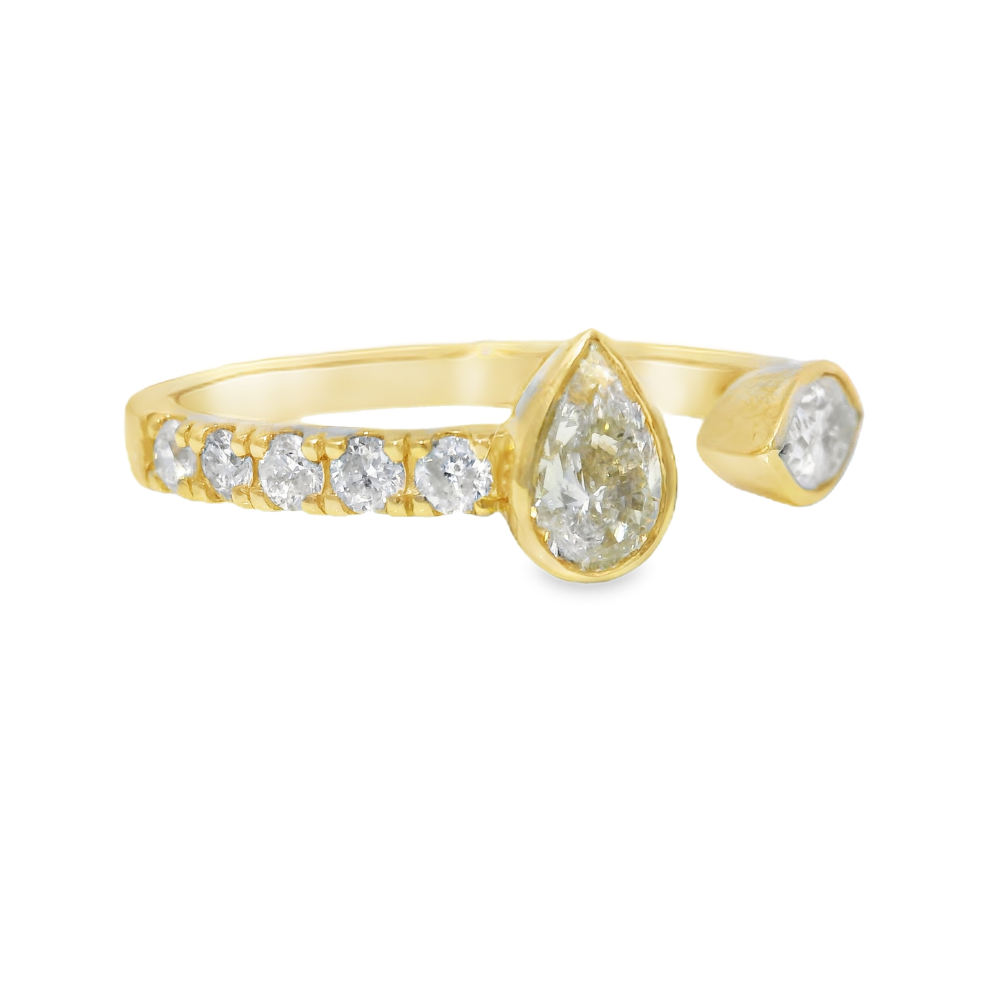 2.39CT Diamond Ring 18k Yellow Gold