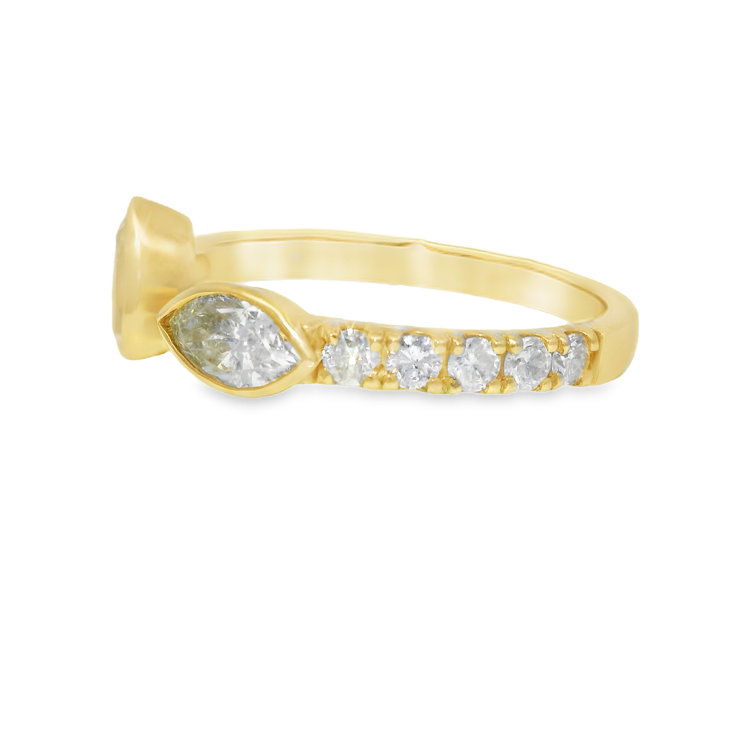 2.39CT Diamond Ring 18k Yellow Gold
