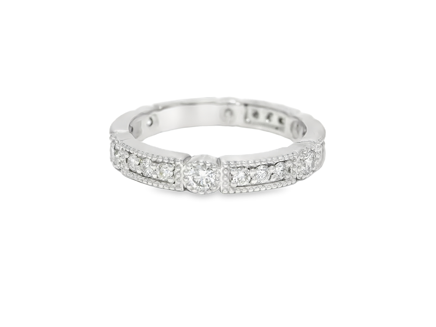 0.69CT Diamond Ring 14k White Gold