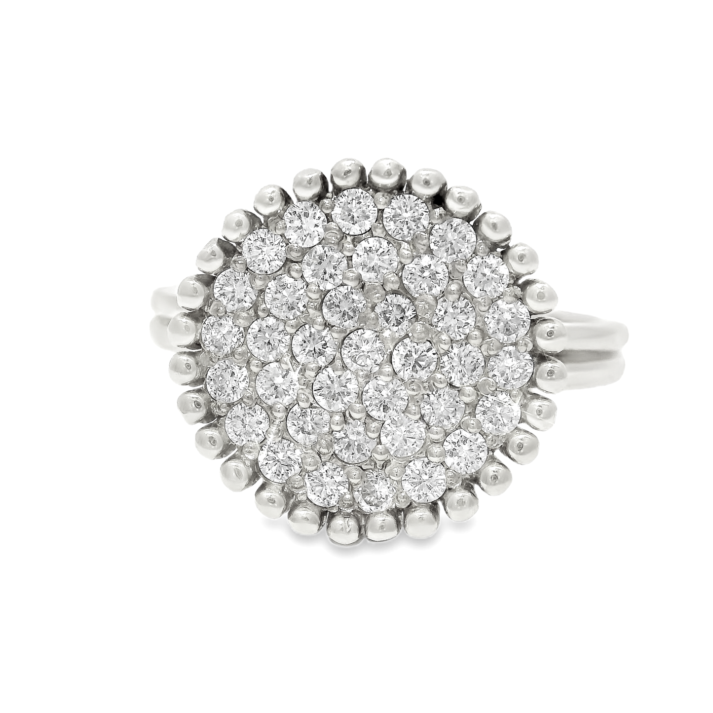 1.44CT Diamond Ring 14k White Gold