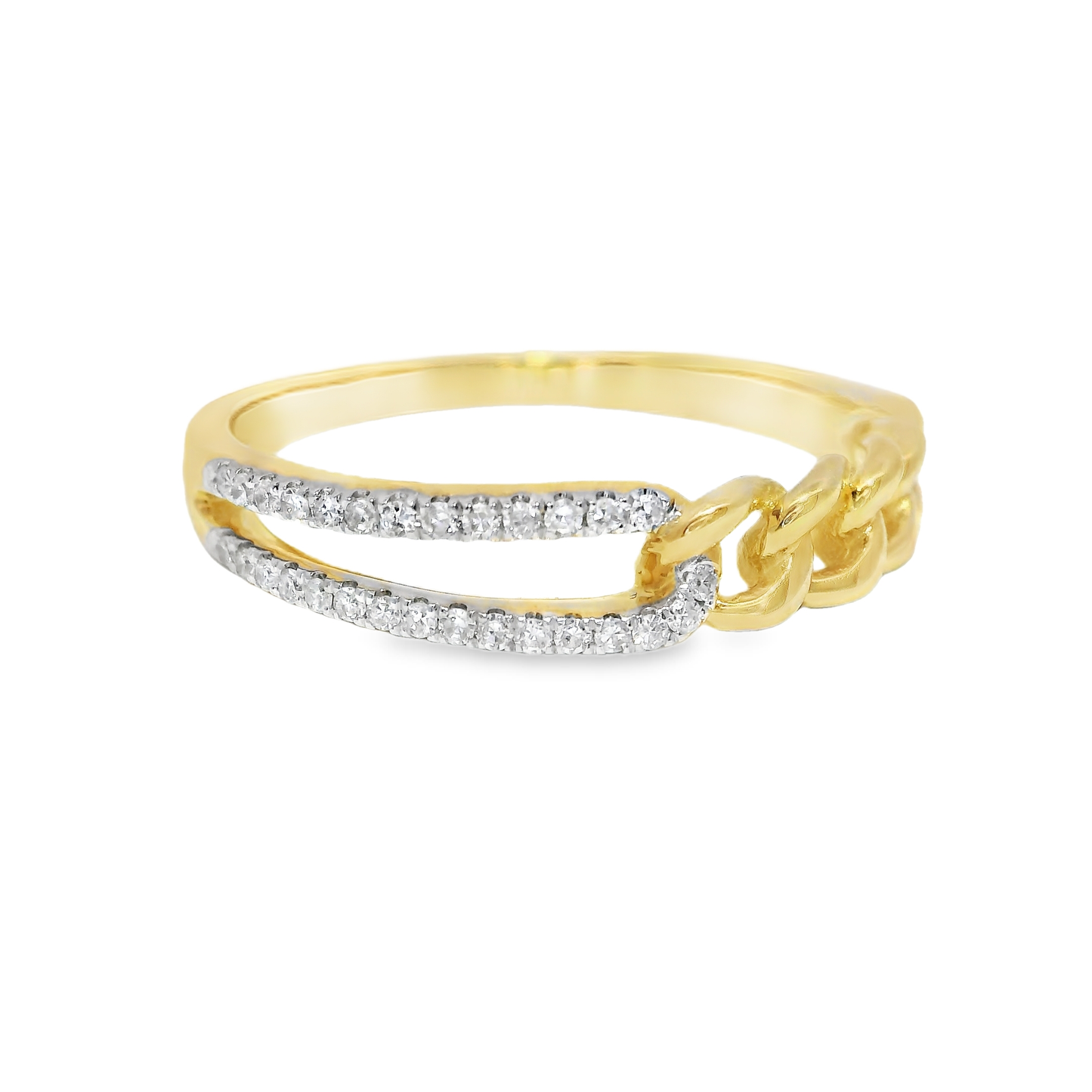 0.08CT Diamond Ring 14k Yellow Gold