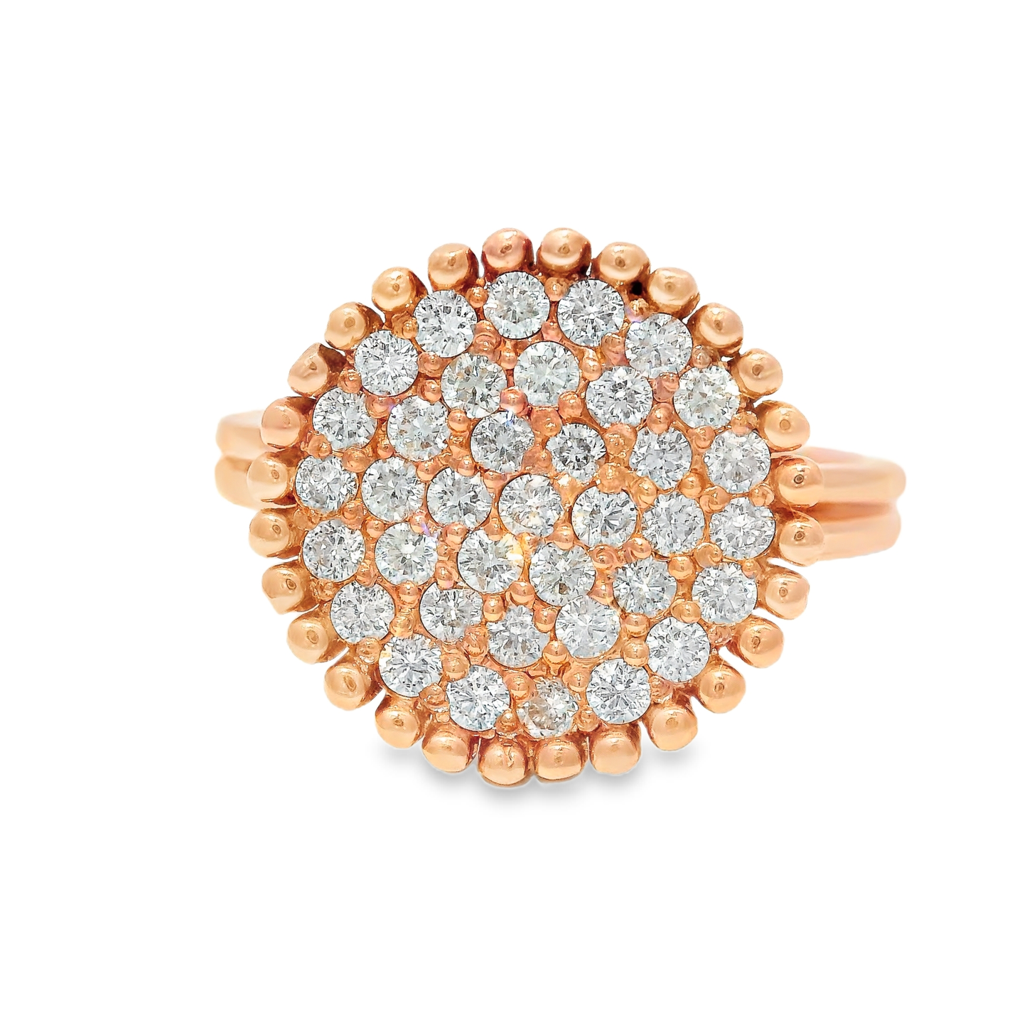 1.44CT Diamond Ring 14k Rose Gold