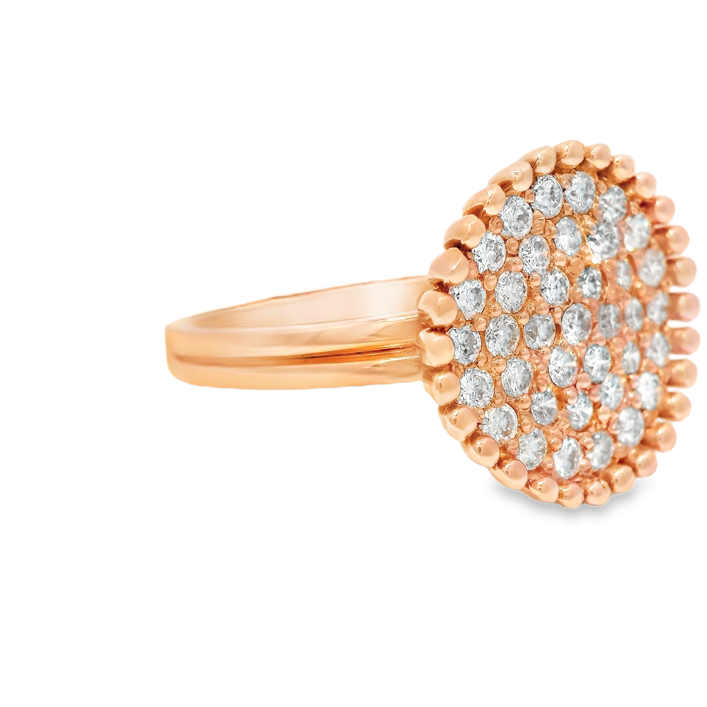 1.44CT Diamond Ring 14k Rose Gold