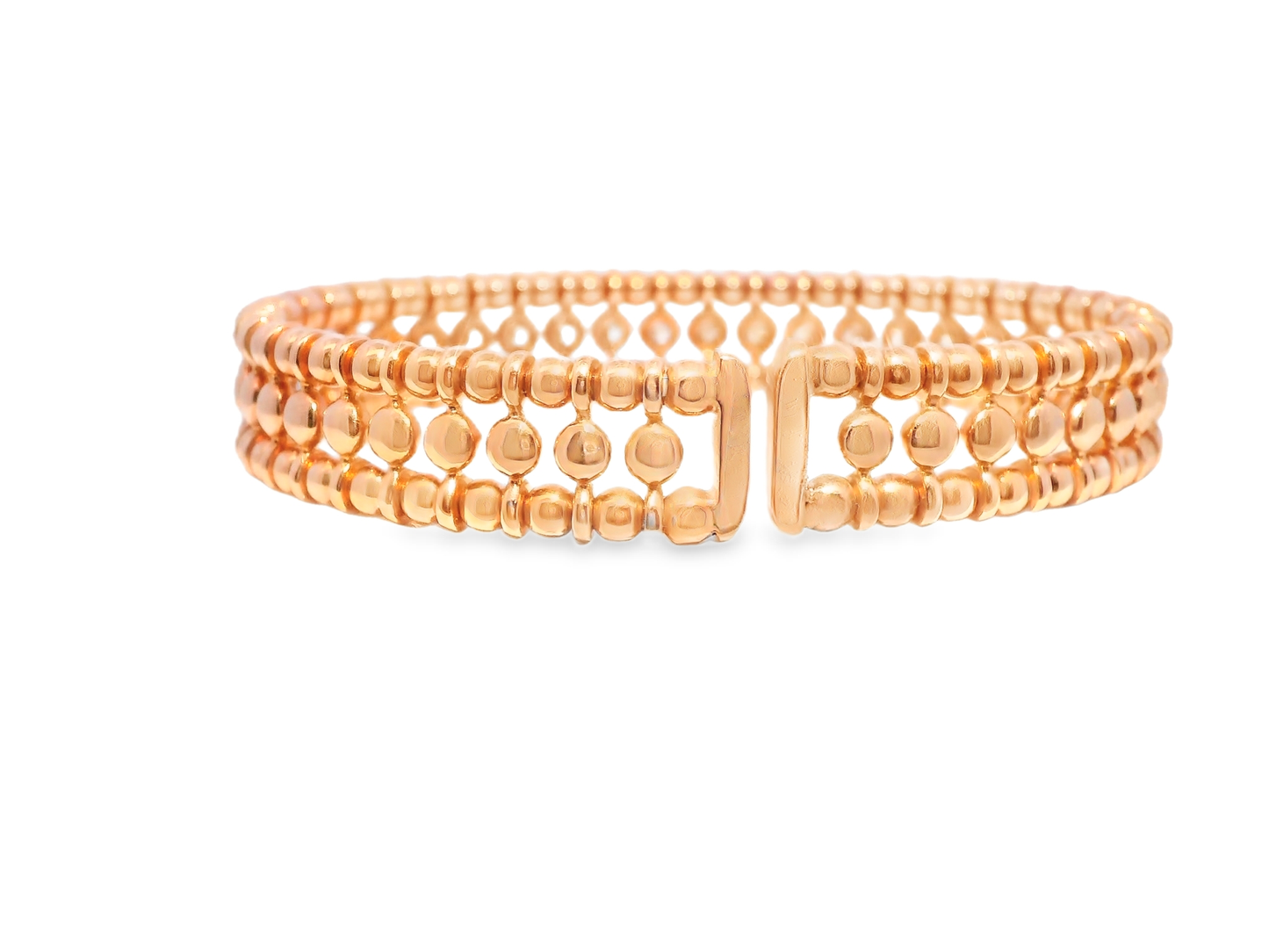 1.16CT Bezel Diamond Bangle 18k Rose Gold
