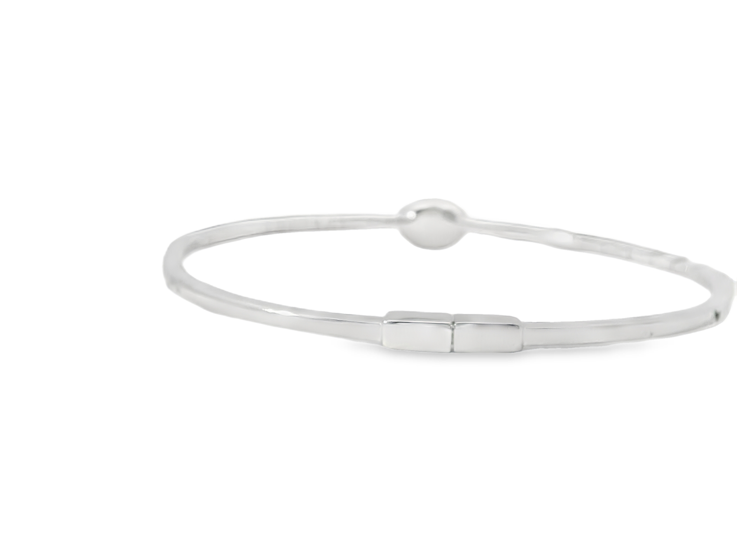 1.08CT Diamond Bangle 18k White Gold