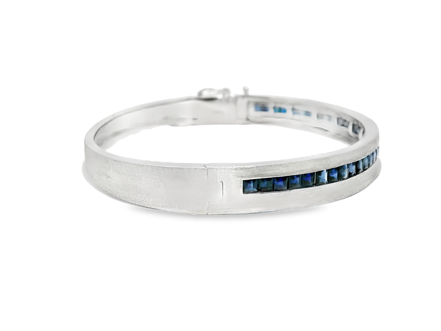 3.22CT Blue Sapphire 14k White Gold