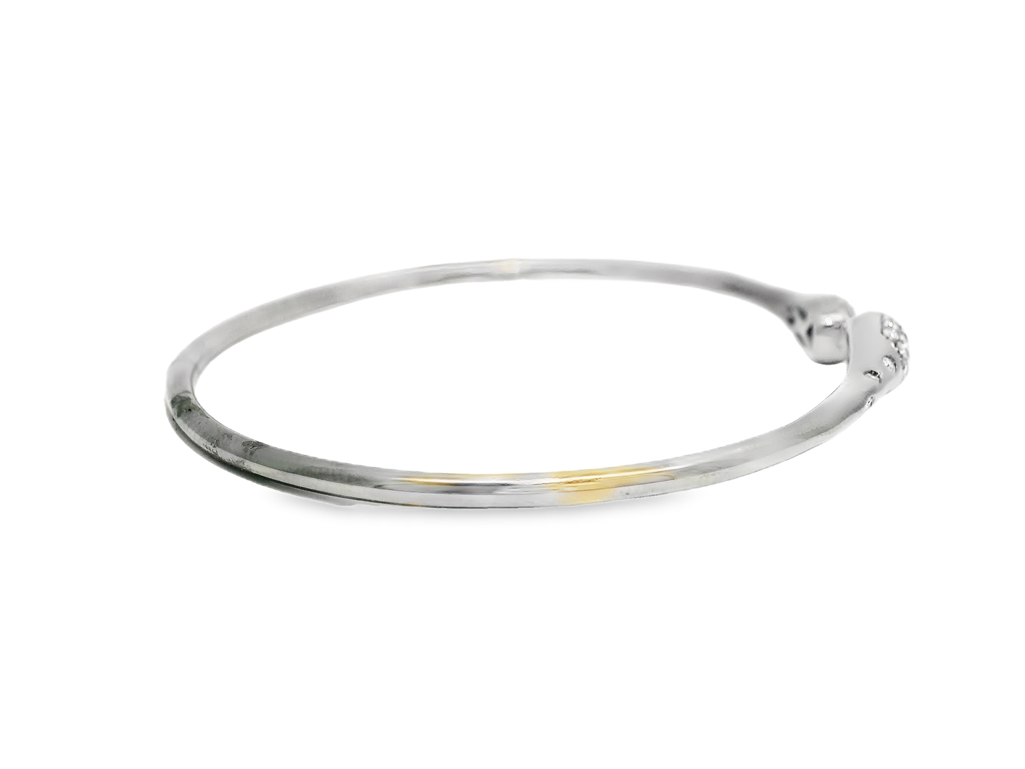 0.45CT Diamond Bangle 18k White Gold