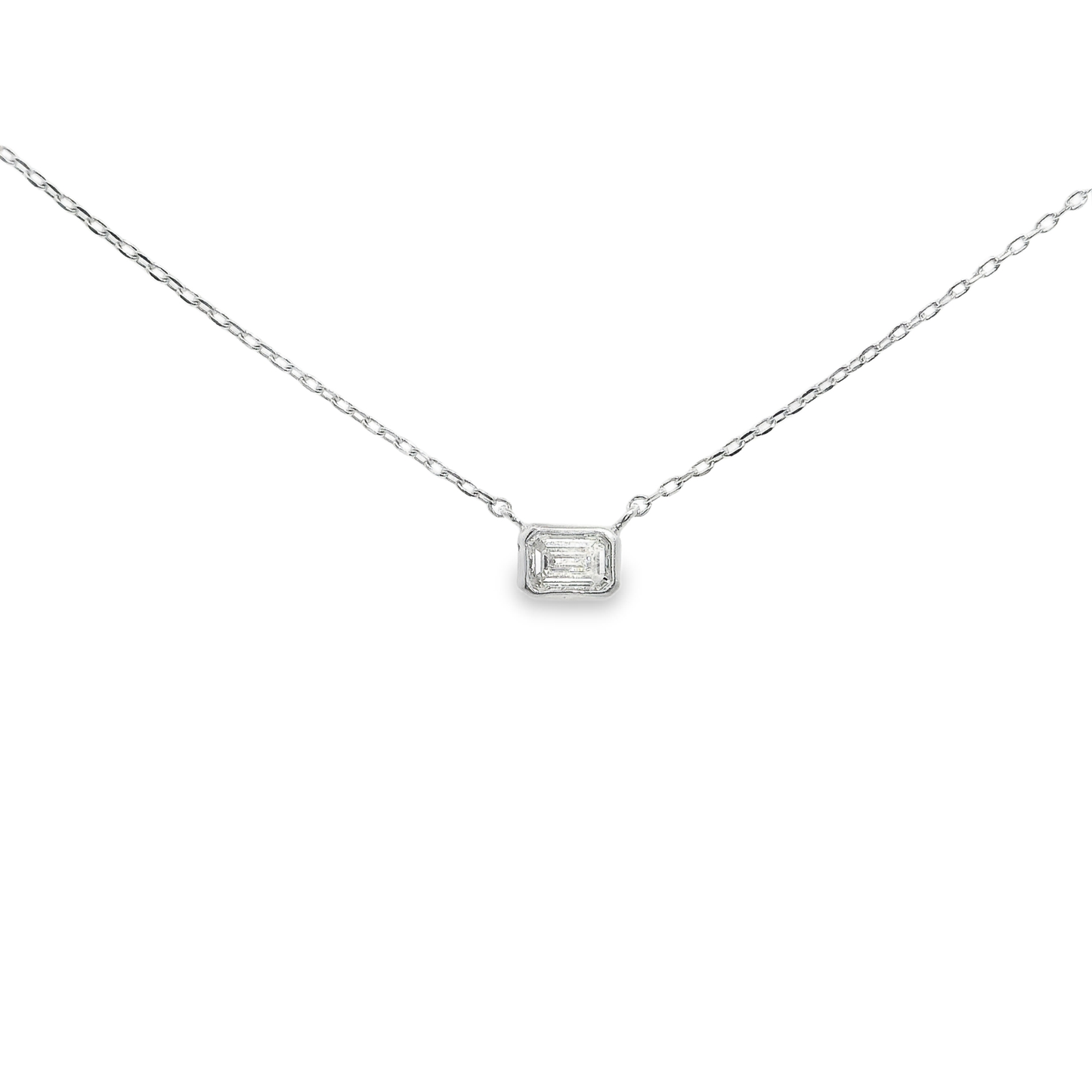 0.16CT Diamond Pendant 18k White Gold