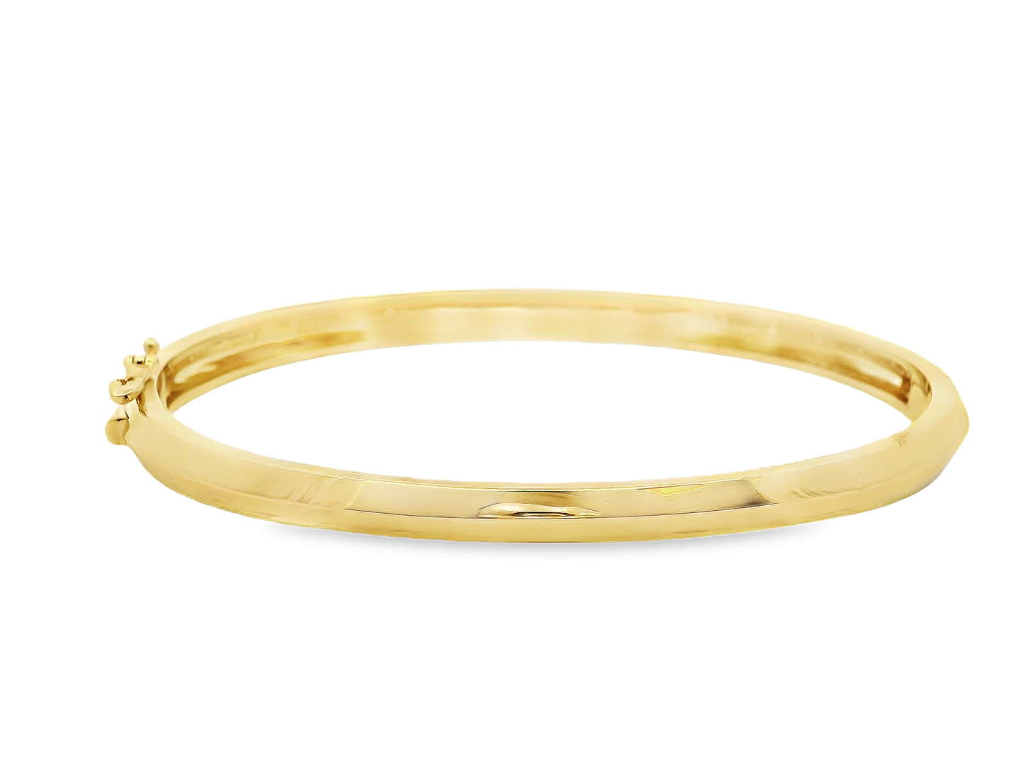 0.98CT Diamond Bangle 14k Yellow Gold