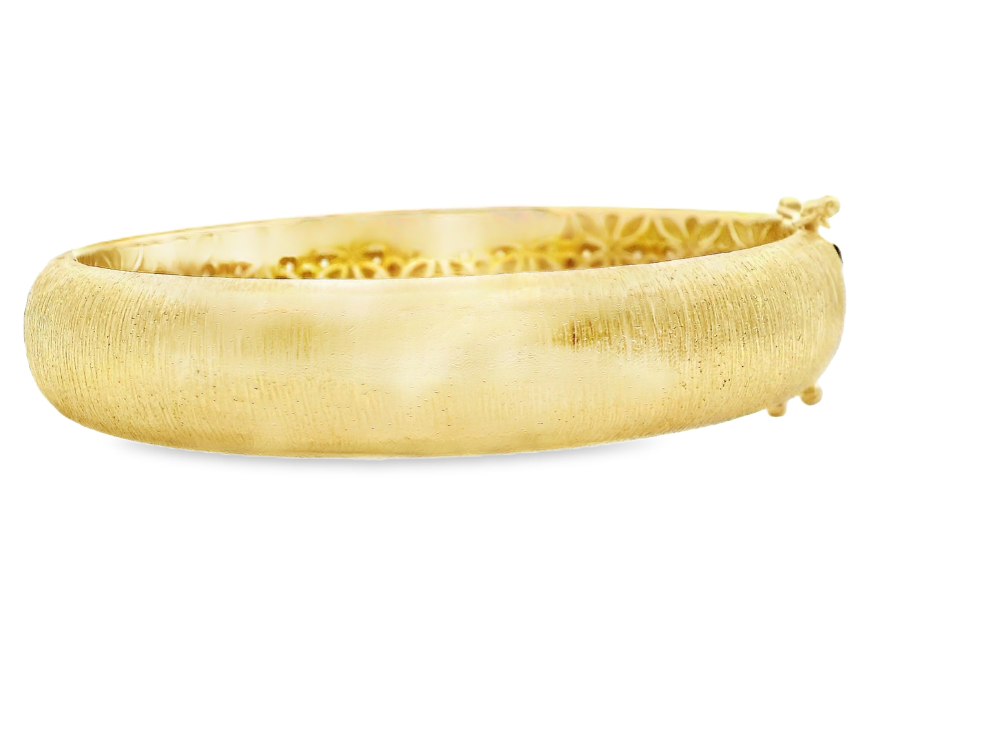 1.29CT Diamond Bangle 14k Yellow Gold