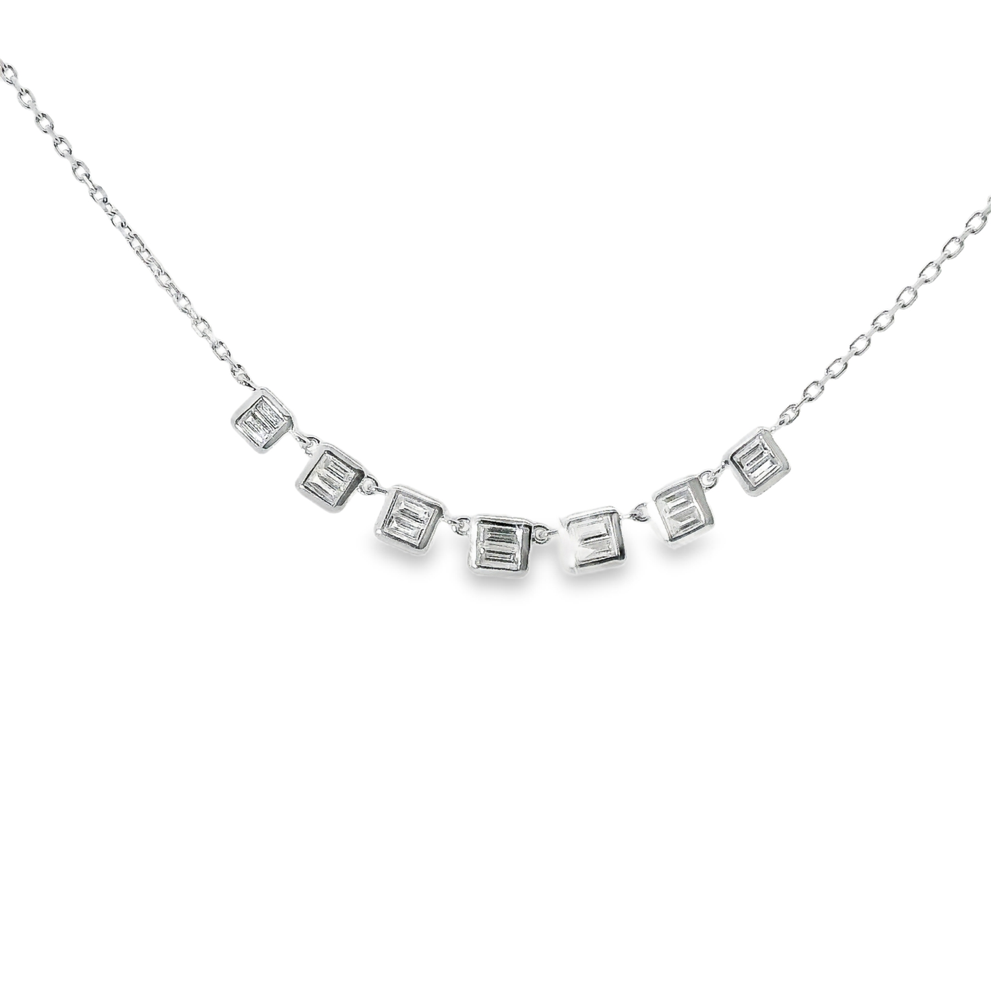 0.43CT Diamond Pendant 14k White Gold