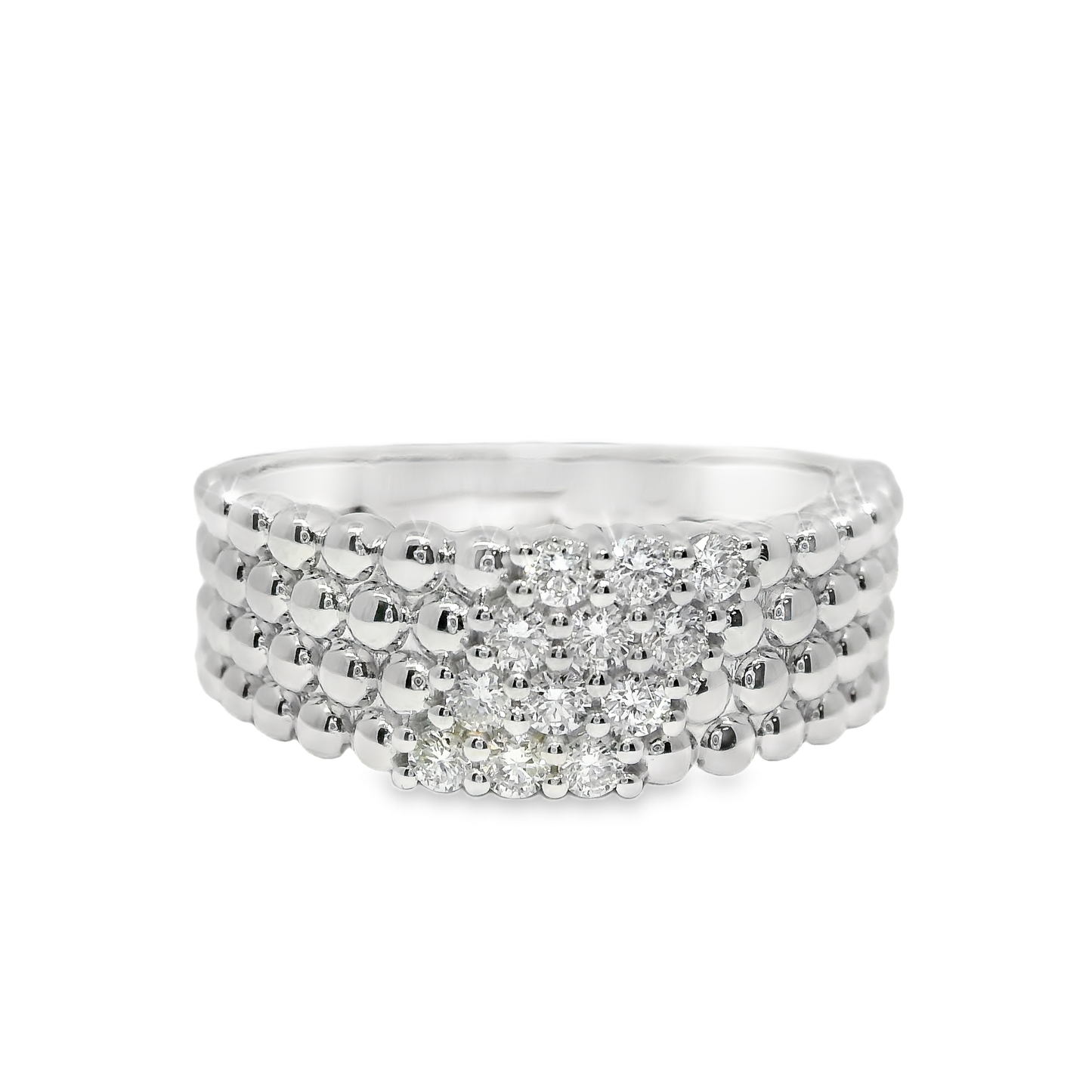 0.34CT Diamond Ring 14k White Gold