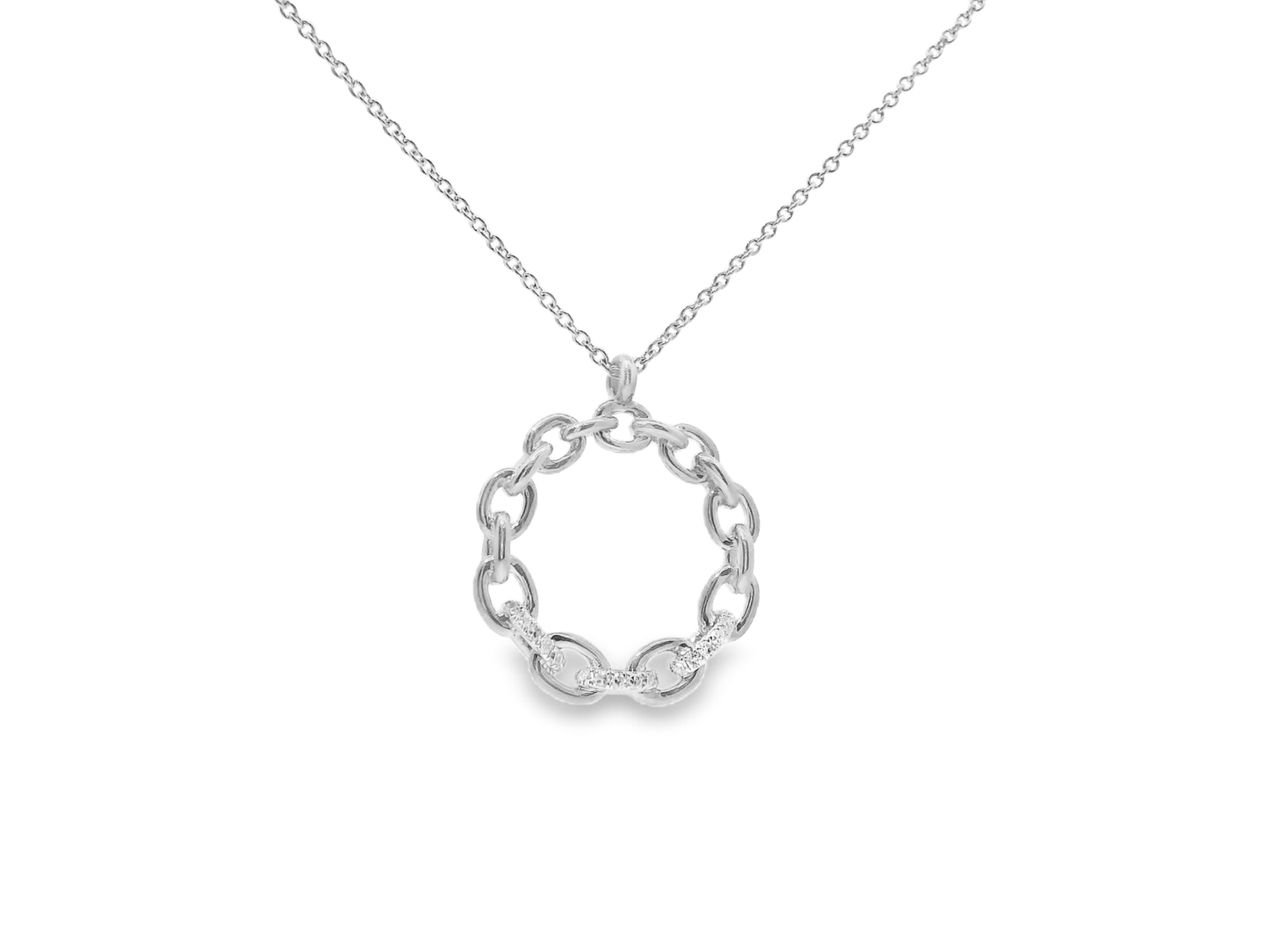 0.06CT Diamond Pendant 14k Gold