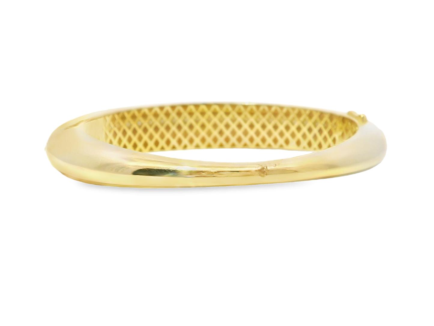 0.93CT Diamond Bangle 14k Yellow Gold