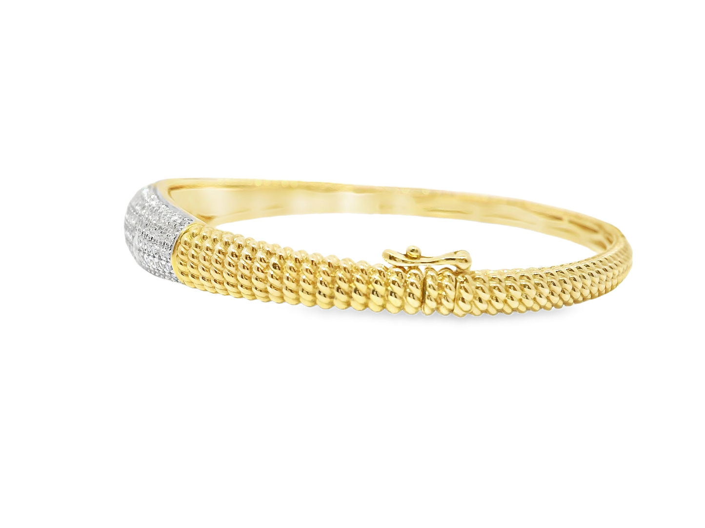 1.50Ct Diamond Bangle 14k Yellow Gold