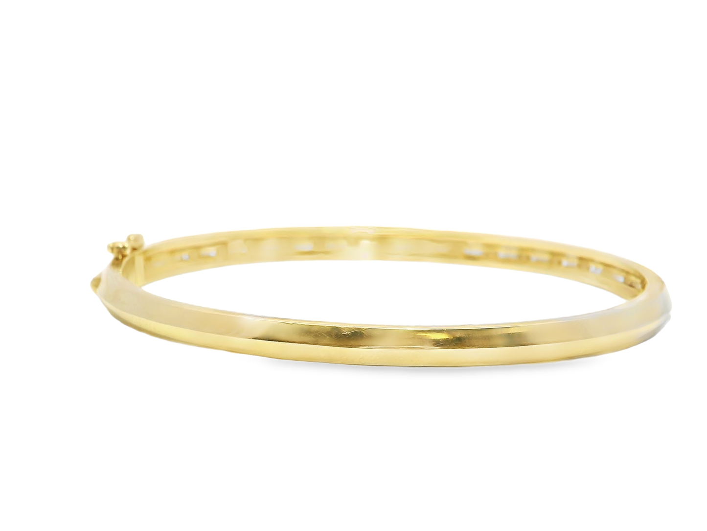 1.90Ct Diamond Bangle 14k Yellow Gold