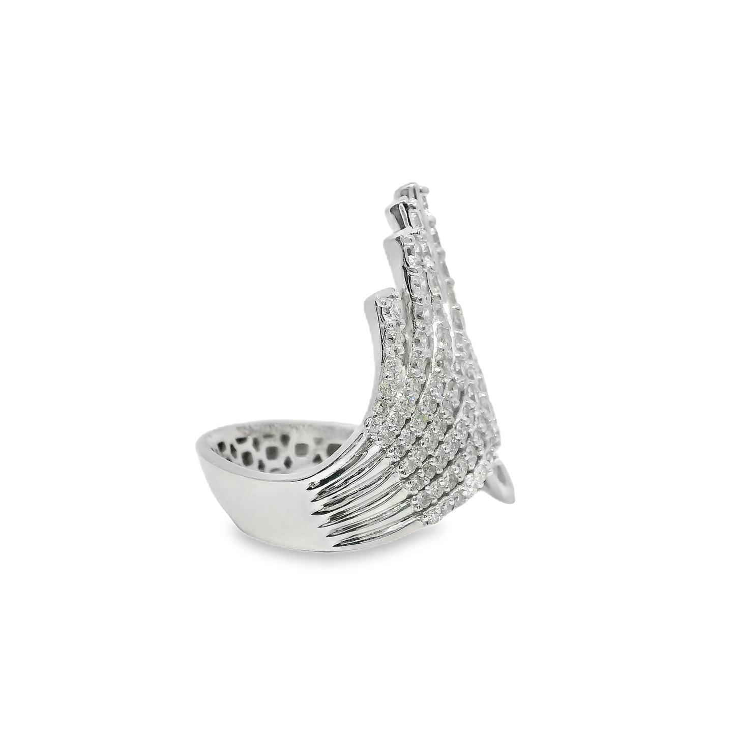 2.60CT Diamond Ring 14k White Gold