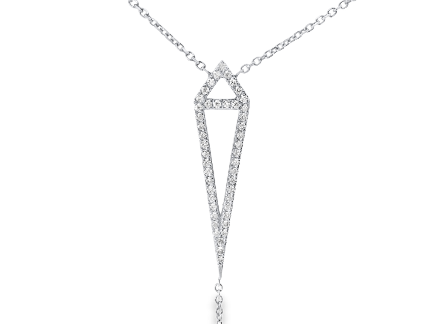 0.45cT diamond pendant 18K white Gold