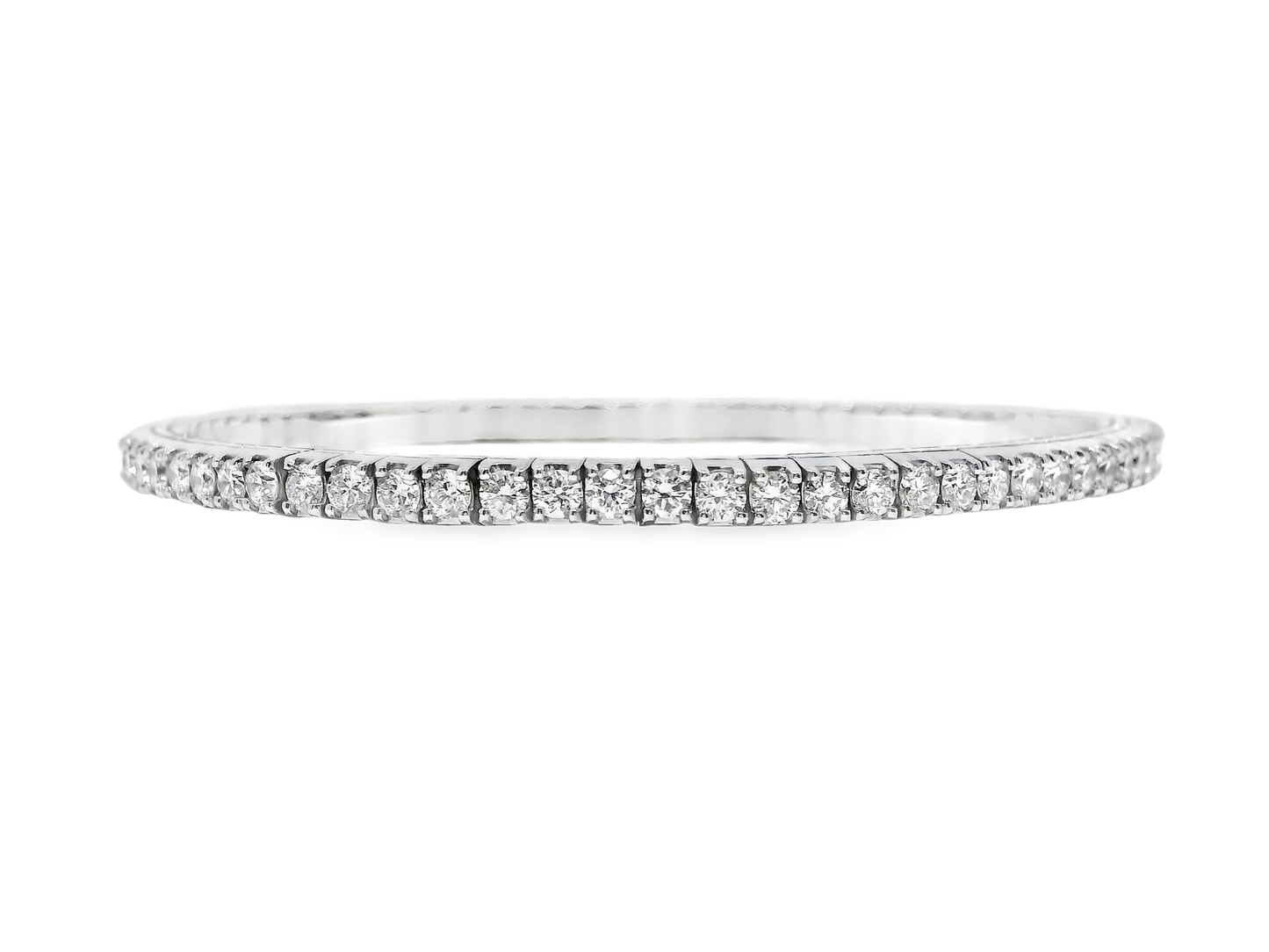 3.78CT Lab Diamond Bracelet 14k White Gold