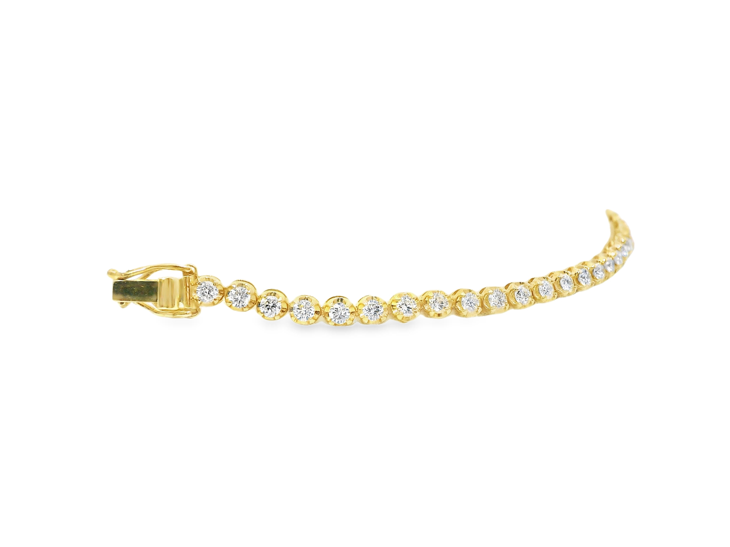 1.94CT Diamond Bracelet 14k Yellow Gold