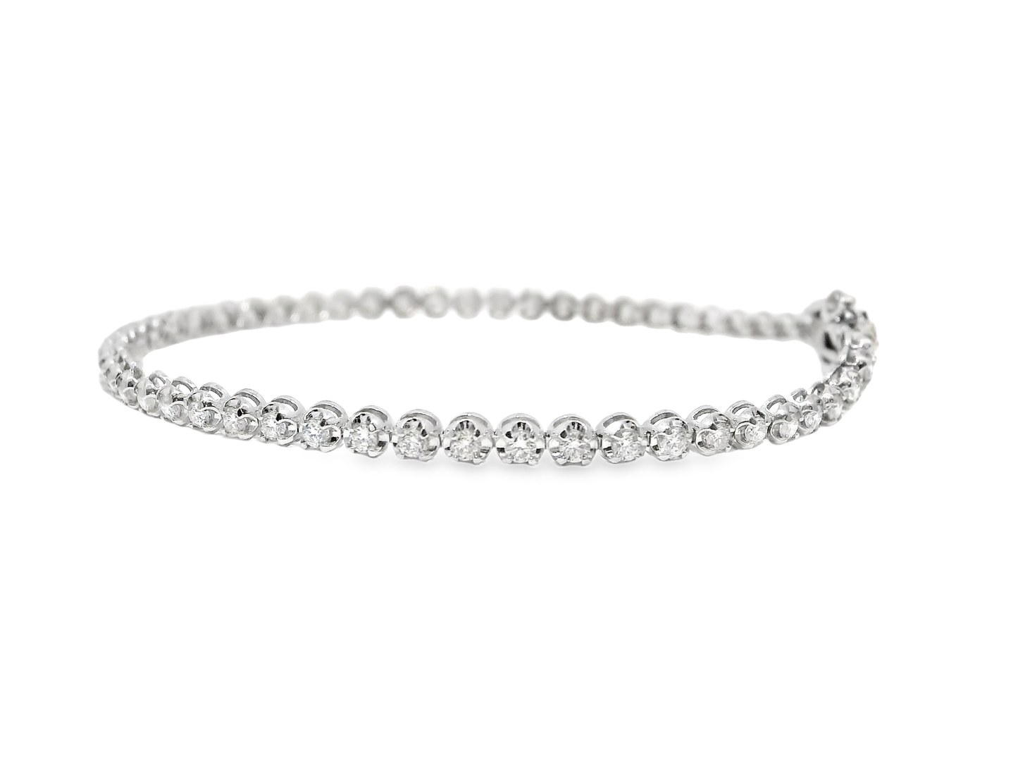 1.32CT Diamond Bracelet 14k White Gold