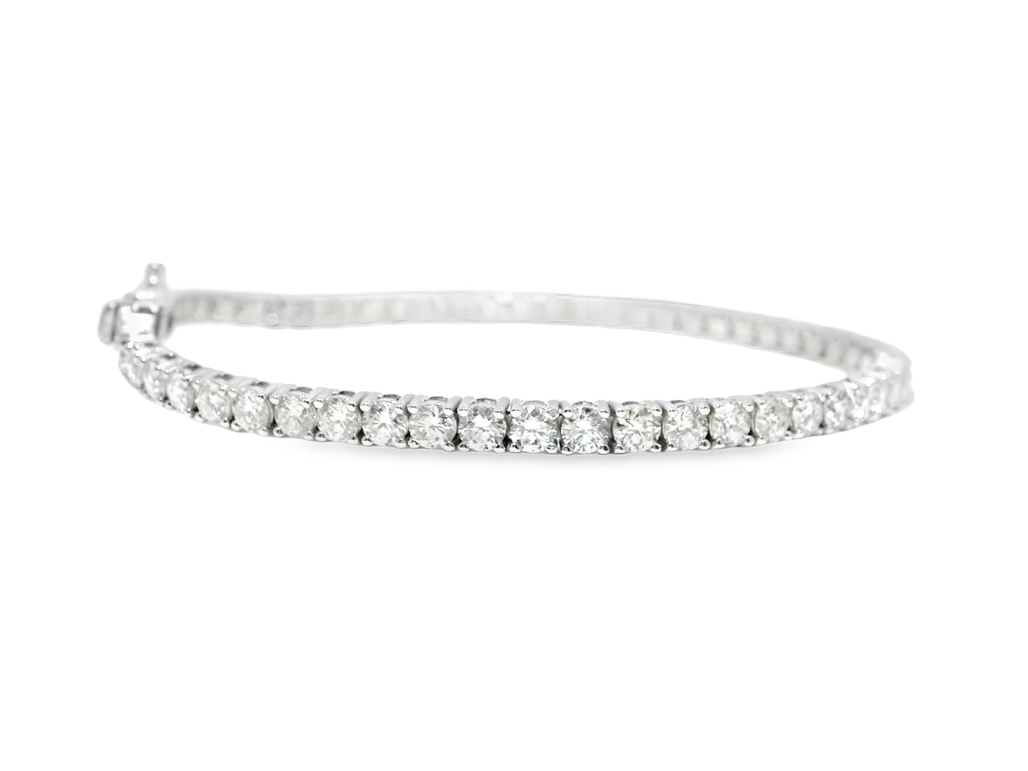 4.93CT Diamond Bracelet 14k White Gold