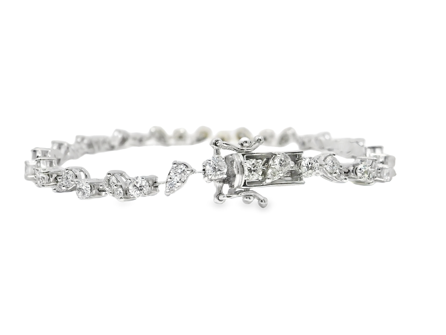 3.00CT Diamond Bracelet 14k White Gold