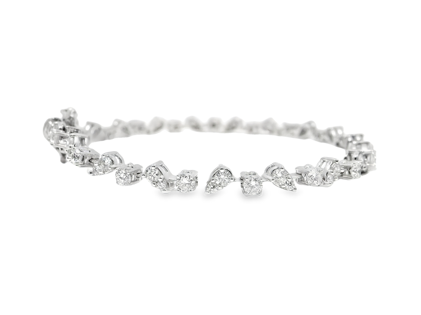 3.00CT Diamond Bracelet 14k White Gold