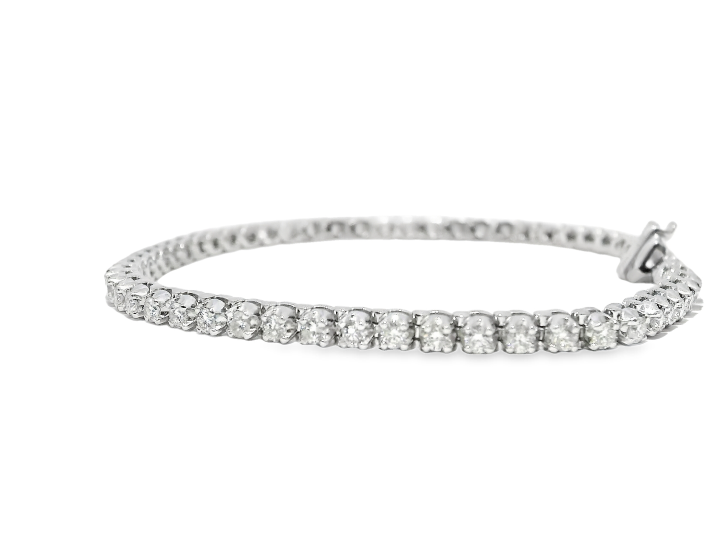2.60CT Diamond Tennis Bracelet 14k White Gold