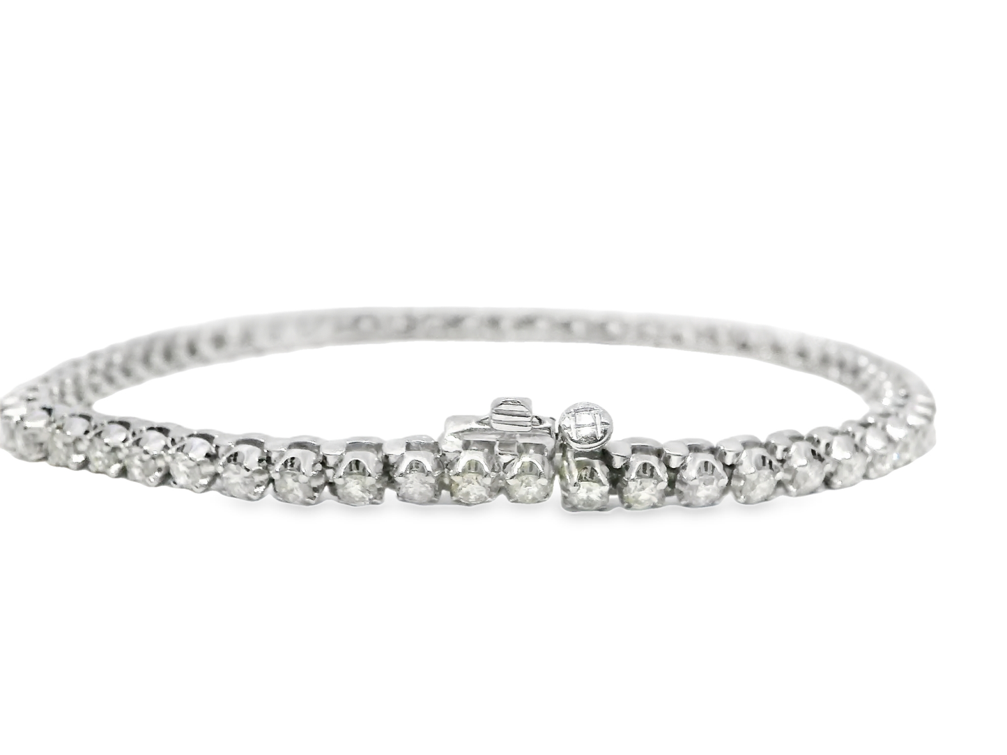 2.60CT Diamond Tennis Bracelet 14k White Gold