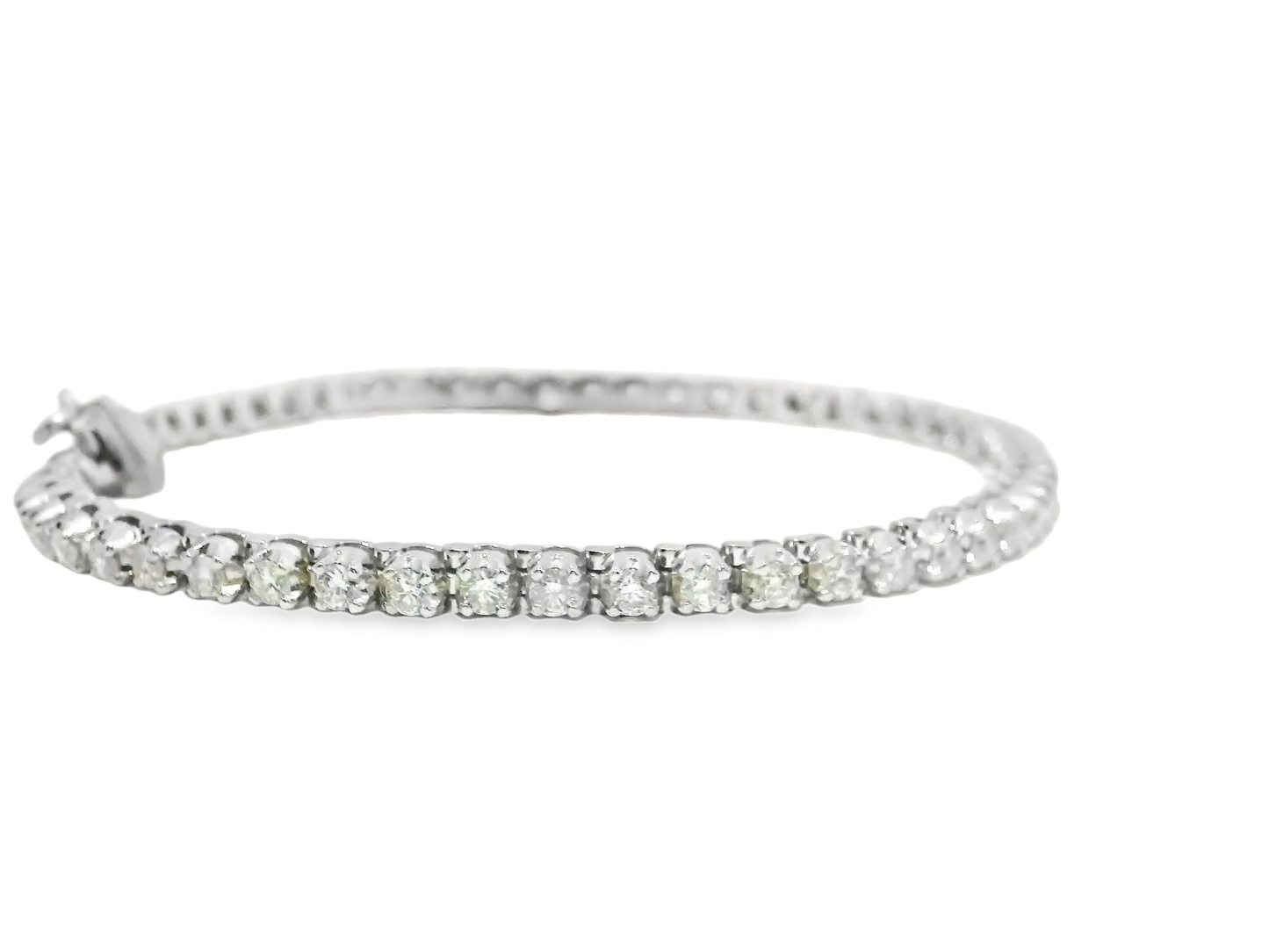 2.60CT Diamond Tennis Bracelet 14k White Gold