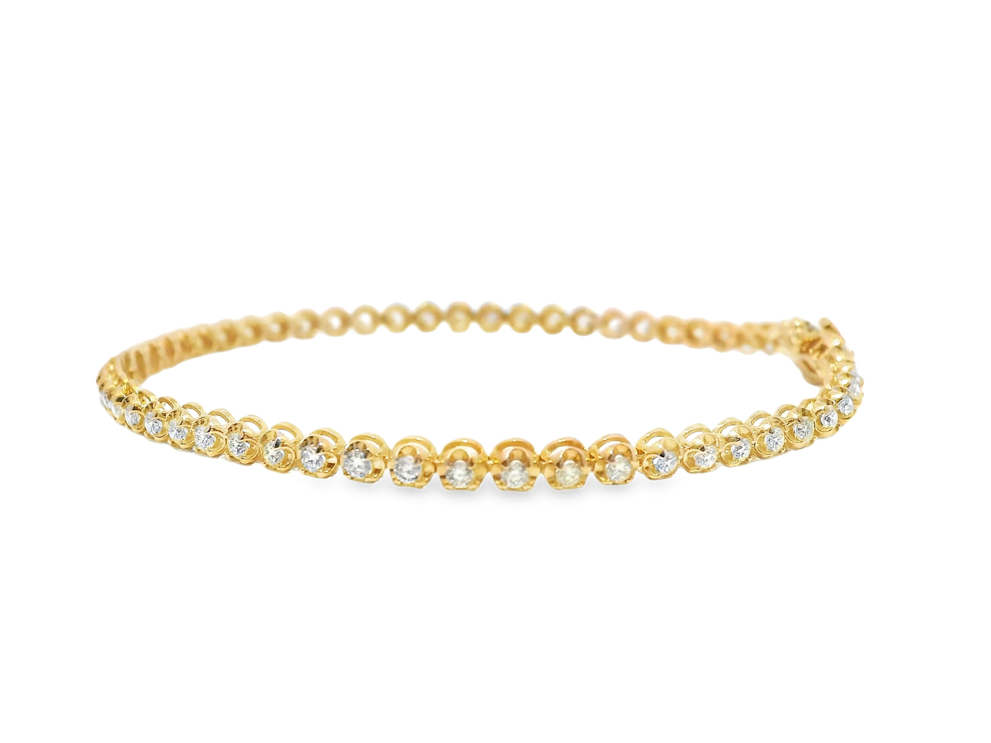 1.32CT Diamond Bracelet 14k Rose Gold