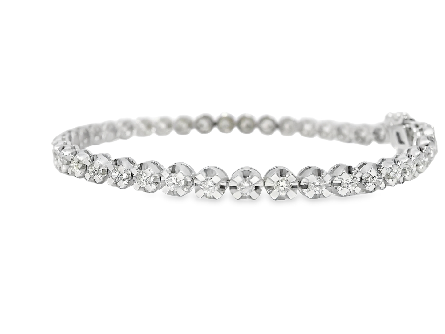 1.93CT Diamond Bracelet 14k White Gold