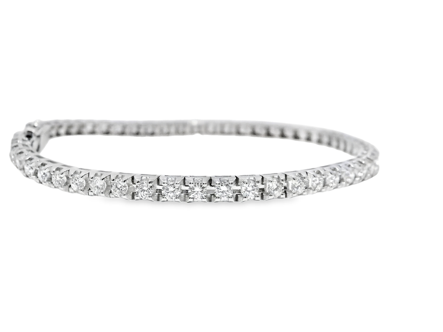 3.13CT Diamond Bracelet 18k White Gold