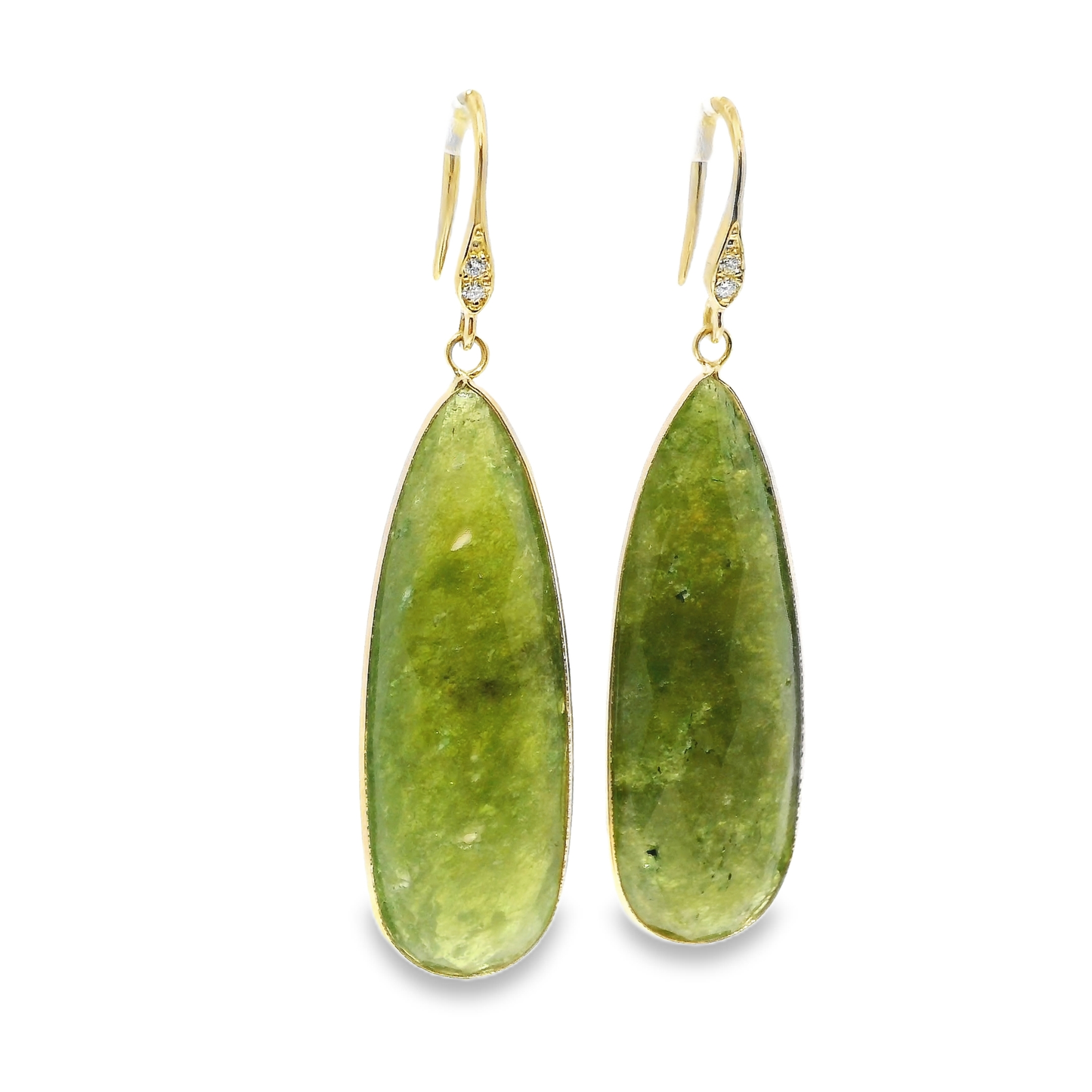 Serpentine Hoop Earring 14k Yellow Gold