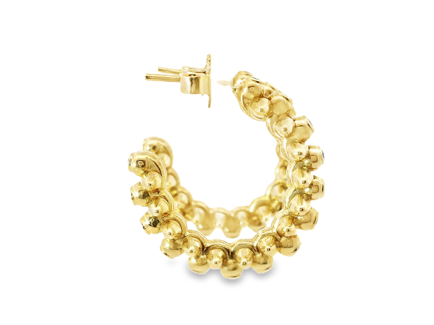 0.60CT Diamond 14k Yellow Gold Earring