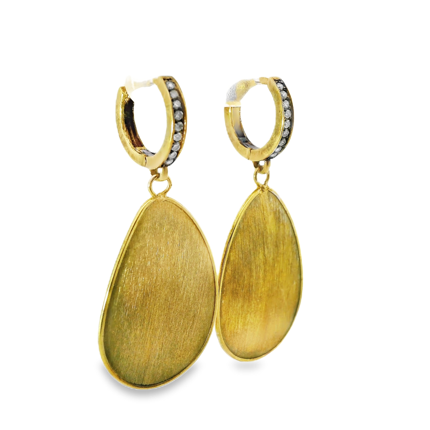 0.15CT Diamond 14k Yellow Gold Earring