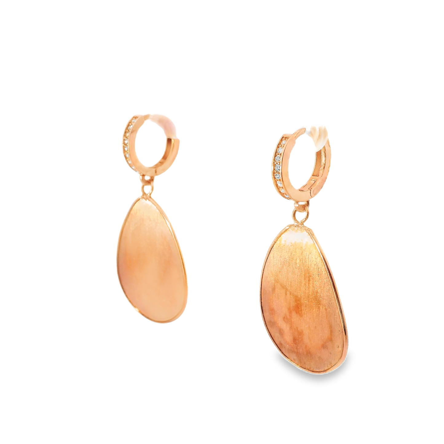 0.15CT Diamond 14k Rose Gold Earring