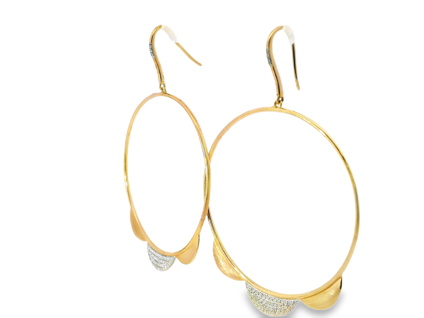 0.34CT Diamond 14k Rose Gold Earring