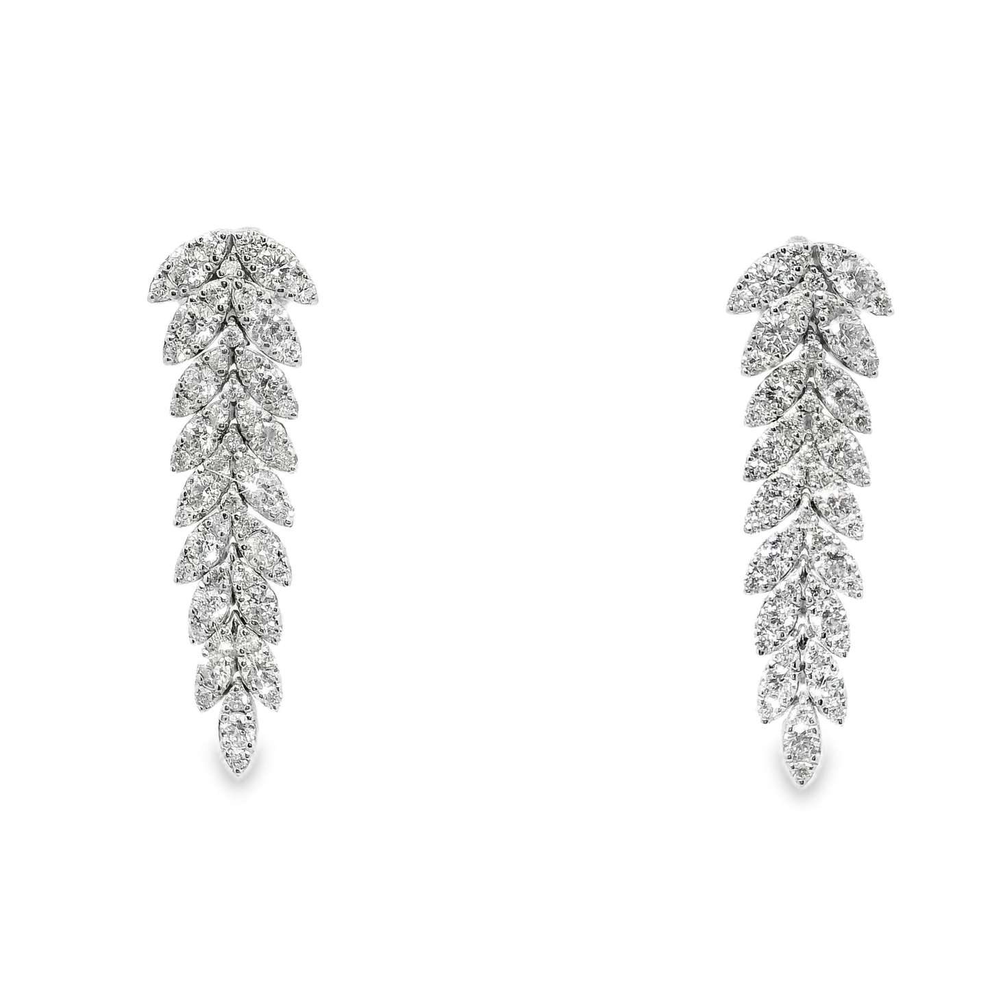 4.89CT Diamond 14K Gold Earring